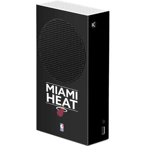 NBA Miami Heat Standard - Black Xbox Series S Console Skin
